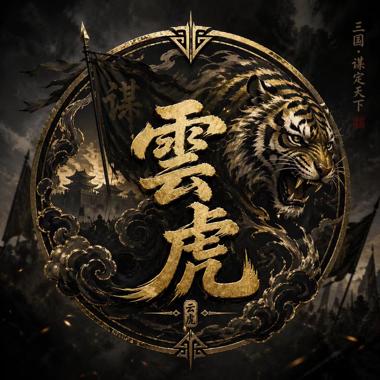 雲虎团队黑金虎纹主视觉